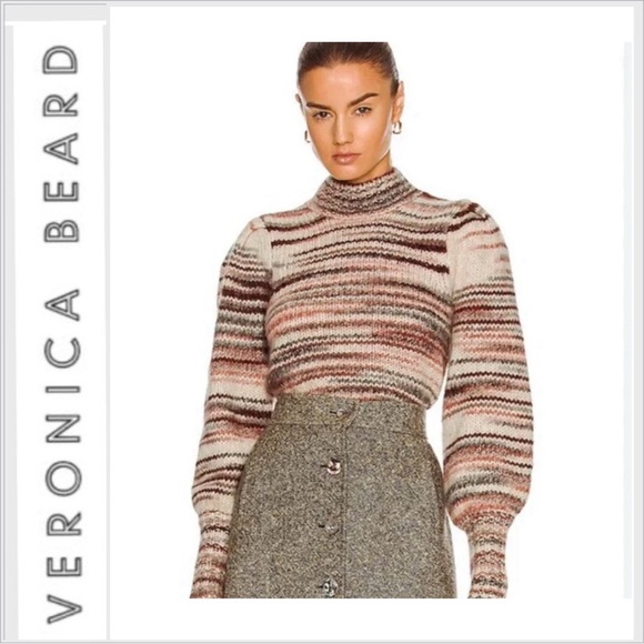 Veronica Beard Alston puff Sweater alpaca blend M